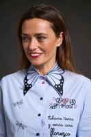 ANABEL LEE. CAMISA " FLORECER " - MI CALLE DE PUERTO VALLARTA