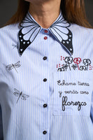 ANABEL LEE. CAMISA " FLORECER " - MI CALLE DE PUERTO VALLARTA