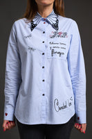 ANABEL LEE. CAMISA " FLORECER " - MI CALLE DE PUERTO VALLARTA