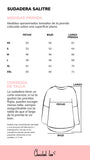 ANABEL LEE. SUDADERA SALITRE