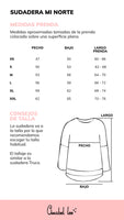 ANABEL LEE. SUDADERA " MI NORTE "