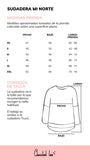 ANABEL LEE. SUDADERA " MI NORTE "