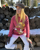 ANABEL LEE. SUDADERA CAFÉ