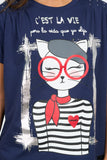 ANABEL LEE. CAMISETA OH LA LA