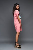 ANABEL LEE. VESTIDO CORAL