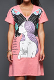 ANABEL LEE. VESTIDO CORAL