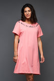 ANABEL LEE. VESTIDO CORAL
