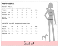 ANABEL LEE. VESTIDO CORAL