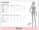 ANABEL LEE. VESTIDO CORAL