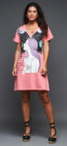 ANABEL LEE. VESTIDO CORAL