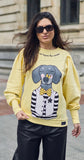 ANABEL LEE. SUDADERA " HUELLAS "