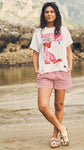 ANABEL LEE. CAMISETA CEREZAS - MI CALLE DE PUERTO VALLARTA