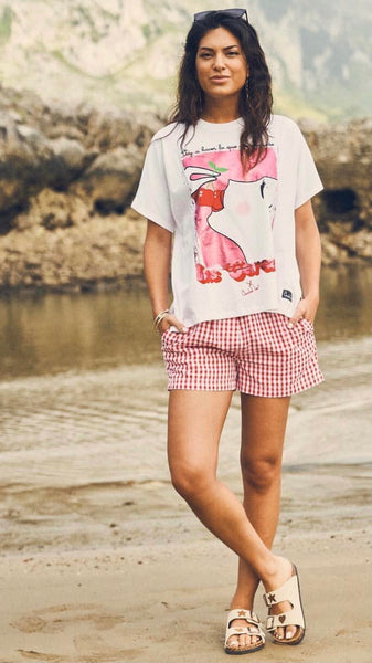 ANABEL LEE. CAMISETA CEREZAS - MI CALLE DE PUERTO VALLARTA