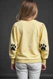 ANABEL LEE. SUDADERA " HUELLAS "