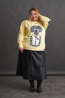 ANABEL LEE. SUDADERA " HUELLAS "