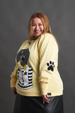 ANABEL LEE. SUDADERA " HUELLAS "