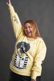 ANABEL LEE. SUDADERA " HUELLAS "