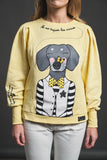 ANABEL LEE. SUDADERA " HUELLAS "