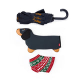 MCDPV. MCDPV. Paraguas Teckel Christmas ( NEGRO)