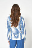 BATELA. MARSELLESA MANGA LARGA. A-2065 ( COLOR BLANCO/AZUL AÑÍL) - MI CALLE DE PUERTO VALLARTA