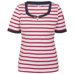 BATELA. CAMISETA NAVY CON BOTÓN (A2051) (COLOR ROJO) - MI CALLE DE PUERTO VALLARTA