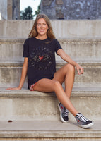 KEEP & TRENDY.  CAMISETA CARMELA (NEGRO) - MI CALLE DE PUERTO VALLARTA