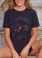 KEEP & TRENDY.  CAMISETA CARMELA (NEGRO) - MI CALLE DE PUERTO VALLARTA