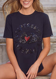 KEEP & TRENDY.  CAMISETA CARMELA (NEGRO) - MI CALLE DE PUERTO VALLARTA